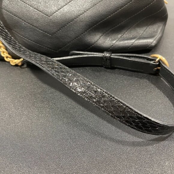 Chanel Chevron Calfskin Python Chic Small Shopping Tote 2-Way Bag (JB1075) - Picture 16 of 16